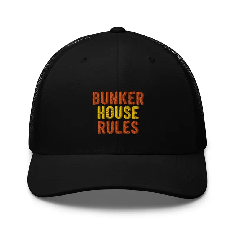 Bunker House Rules Embroidered Cap V2